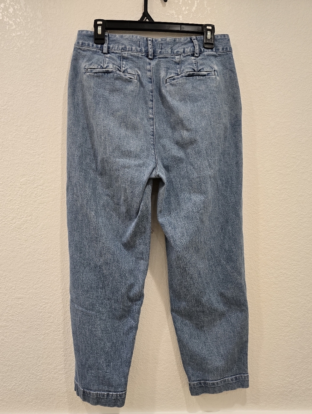 Madewell Pleated Taper Wide-Leg Jeans Nichols Wash 6 - Picture 5 of 12
